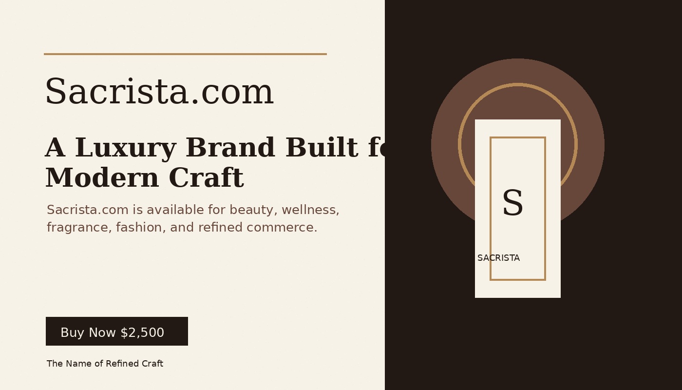 Sacrista luxury brand identity visual